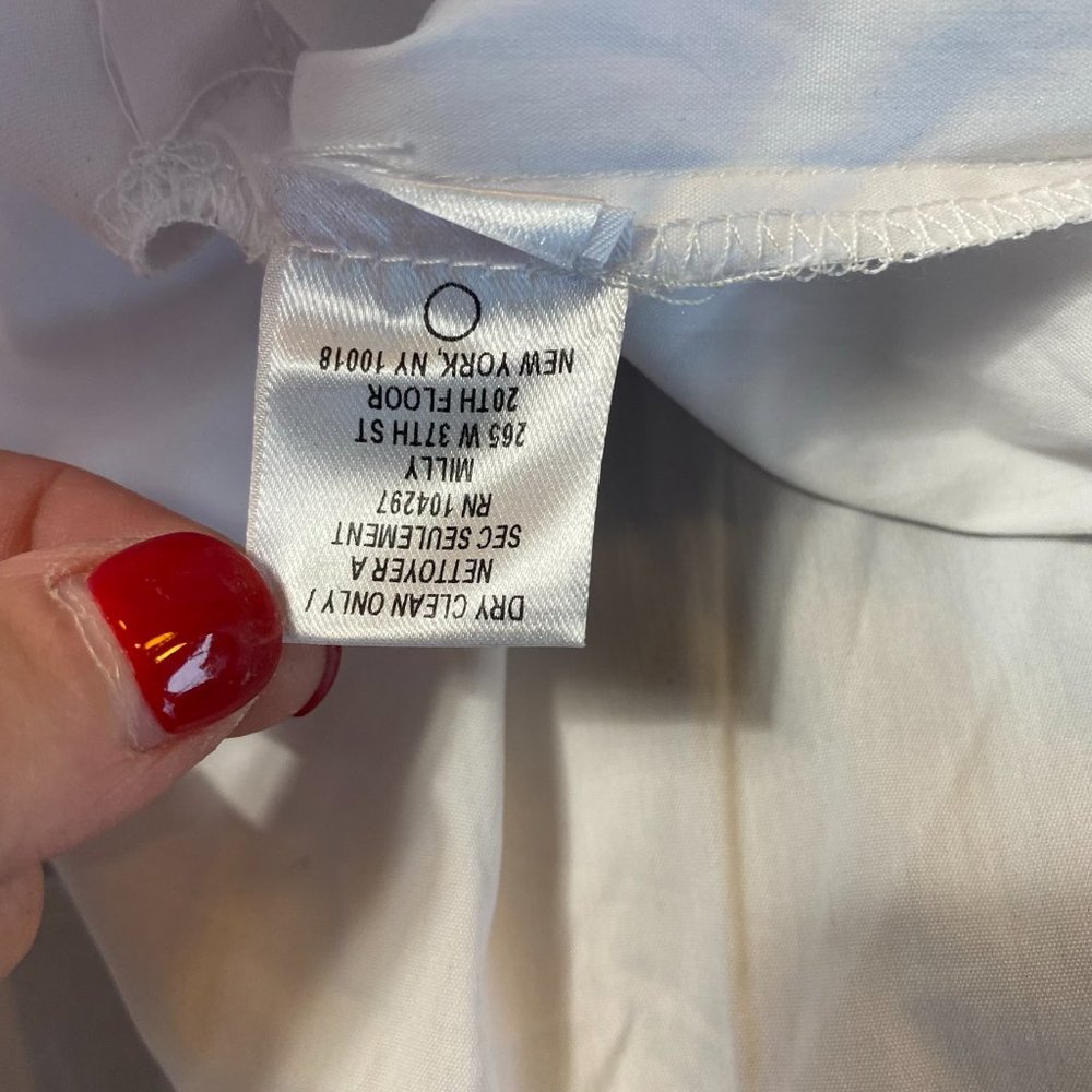 NWT Milly Zoey White Off The Shoulder Dress - Picture 9 of 10